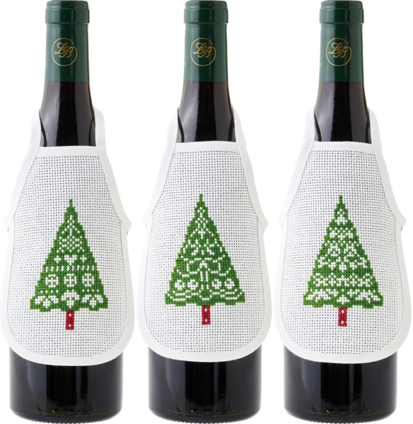 Borduurpakket Kerstbomen 10 x 15 cm