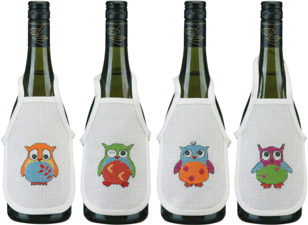 Borduurpakket Uilen 10 x 15 cm