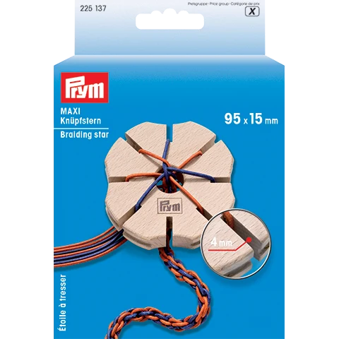 Prym Knoopster, hout, maxi (95 mm)