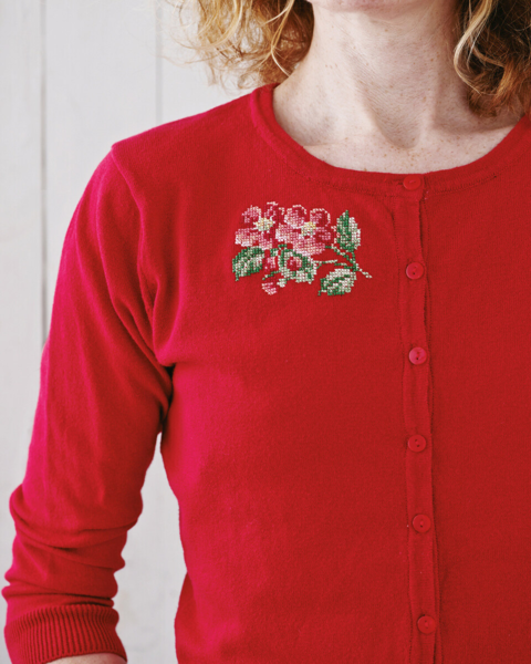 Borduurpakket Bloemen 8 x 6,5 cm