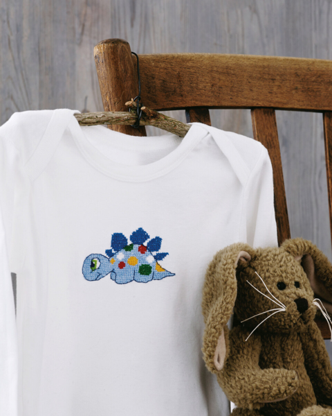 Borduurpakket Dino 7 x 9 cm