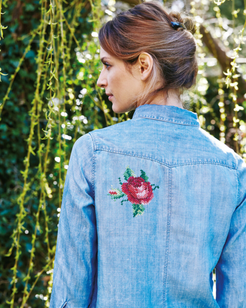 Borduurpakket Rozen 10 x 10 cm