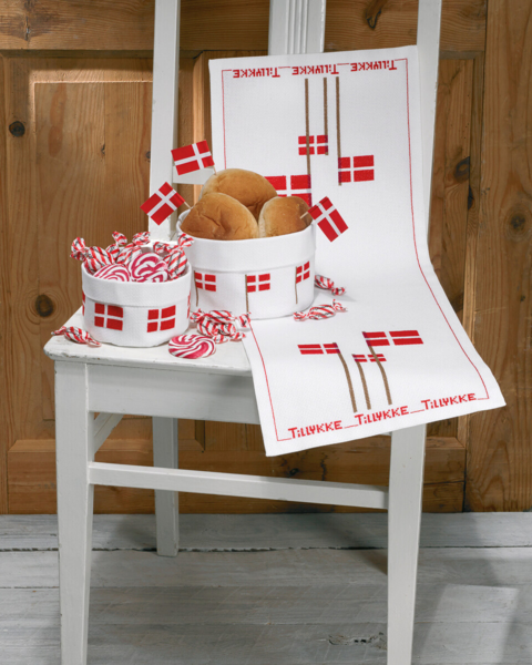 Borduurpakket Kleine mand Vlag 13 Ø