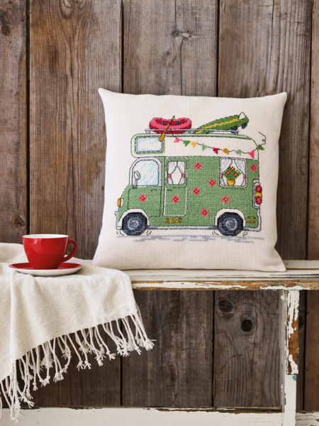 Borduurkit Camper 40 x 40 cm