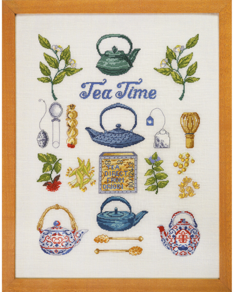 Borduurpakket Tea Time 40 x 52 cm