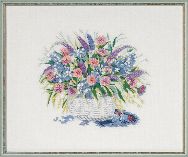 Borduurpakket Mand met Bloemen II 48 x 40 cm