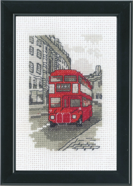 Borduurpakket Londen 10 x 15 cm