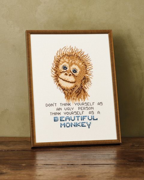 Borduurpakket Orang-oetan R5703 18 x 24 cm