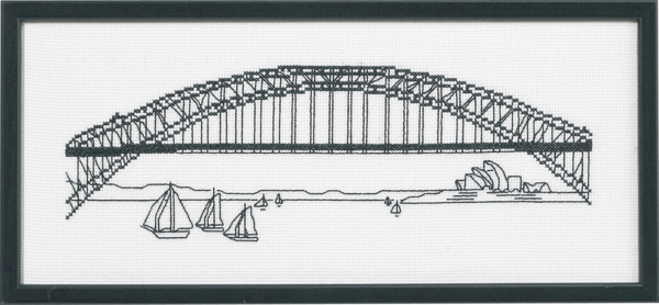 Borduurpakket Harbour Bridge 5496 36 x 15 cm