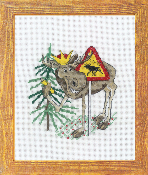 Borduurpakket Eland de Koning 15 x 20 cm