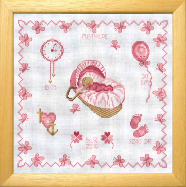 Borduurpakket Mathilde R5583/00 22x22 cm