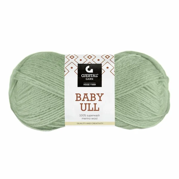 Gjestal Baby Ull 8520 Dus jade groen