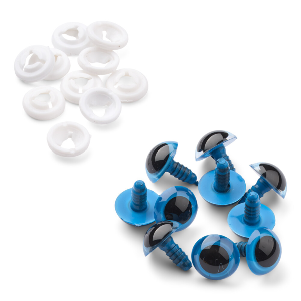 HobbyArts Veiligheidsogen, blauw, 5 paar