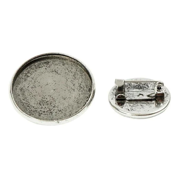 Brochenåle Antik sølv ass. str, 6 stk