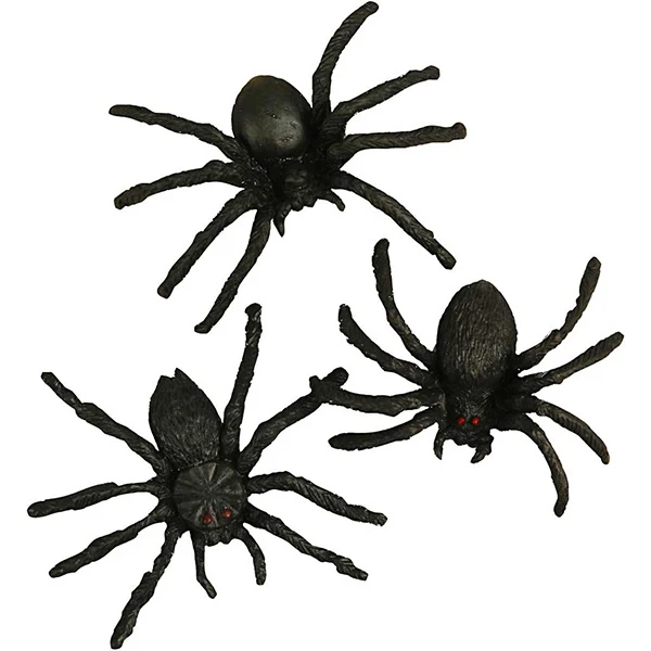 Edderkopper, 4 cm, 10 stk
