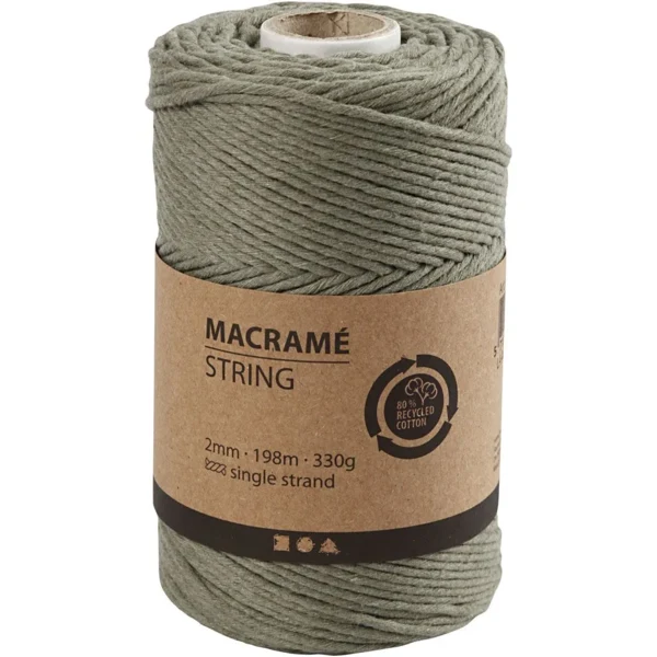 Macramé-touw 2 mm