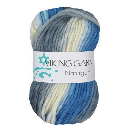 Viking Naturgarn 621  Multi grijs/blauw