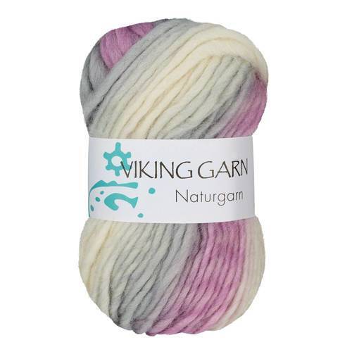 Viking Naturgarn 677 Multi roze/grijs