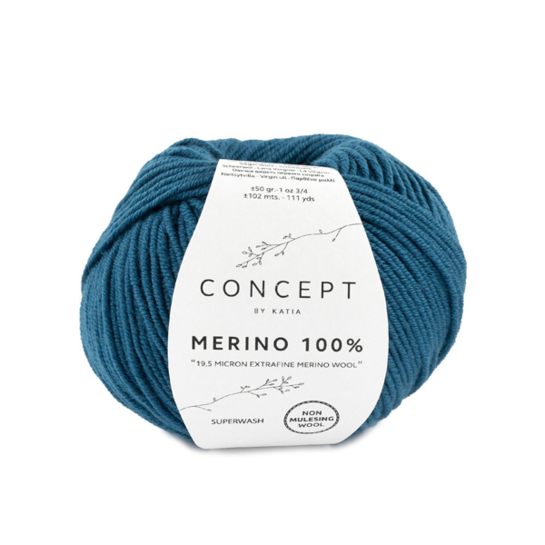 Katia Merino 100% 034 Groen blauw