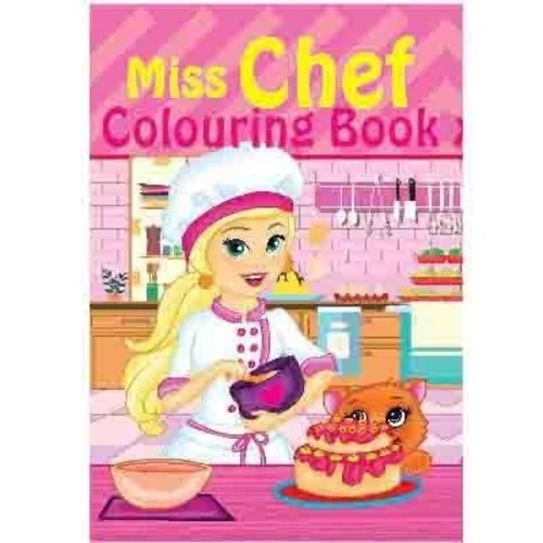 Kleurboek A4 Miss Chef, 16 pagina's