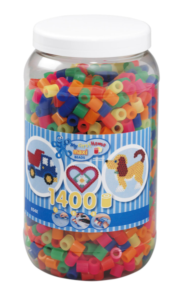 Hama Maxi Kralen 1400 st. - Mix 51 8542
