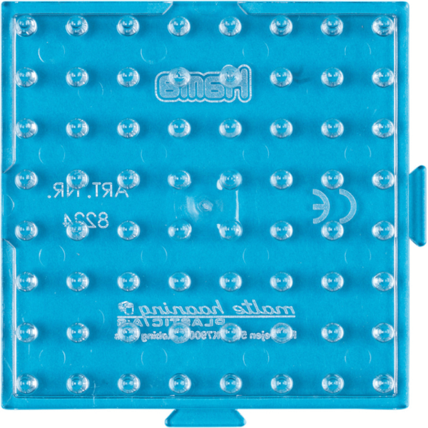 Hama maxi parelplaat, transparant - Klein vierkant 8224