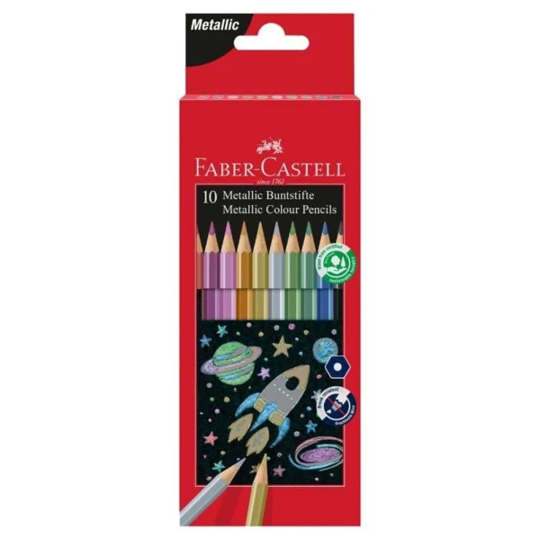 Faber-Castell, Metallic Kleurpotloden set van 10