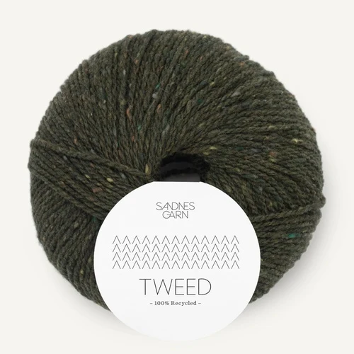 Sandnes Tweed Recycled 9585 Olijfgroen