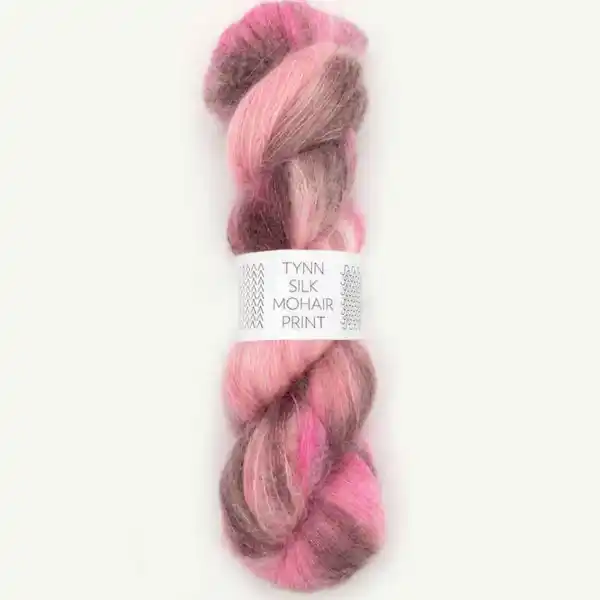 Sandnes Tynn Silk Mohair Print 4700 Roze Bessen