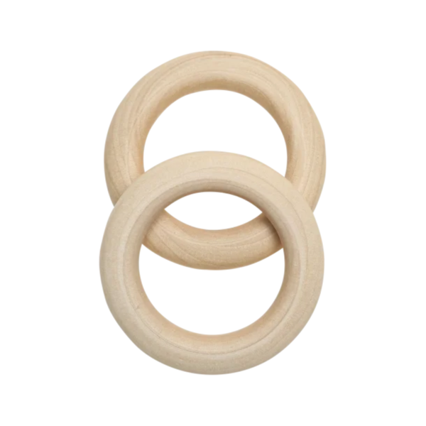 Go Handmade Houten Ringen, 55 mm, 10 mm, 2 stuks