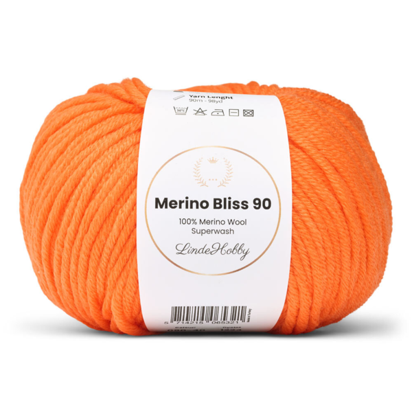 LindeHobby Merino Bliss 90 40 Neon oranje