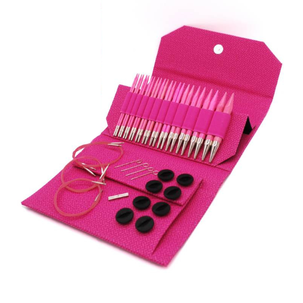 LYKKE Verwisselbare Rondbreinaalden Set Blush, Magenta, 13 cm