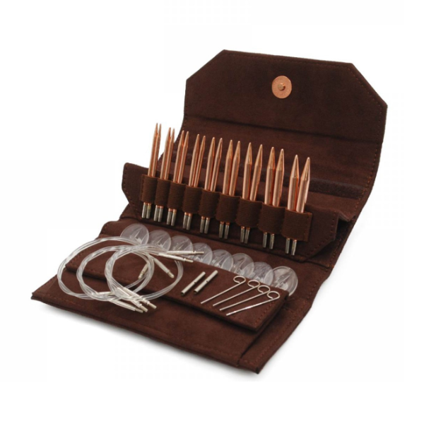 LYKKE Verwisselbare Rondbreinaalden Set Cypra, Bruin, 9 cm
