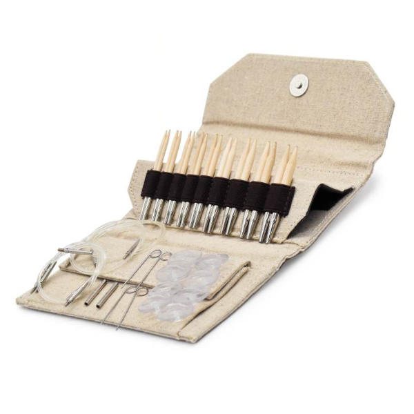 LYKKE Verwisselbare Rondbreinaalden Set Naturale, Beige, 9 cm