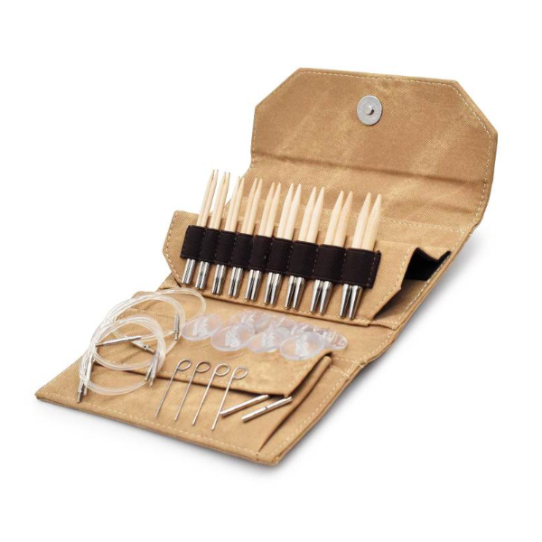 LYKKE Verwisselbare Rondbreinaalden Set Naturale, Tan, 9 cm