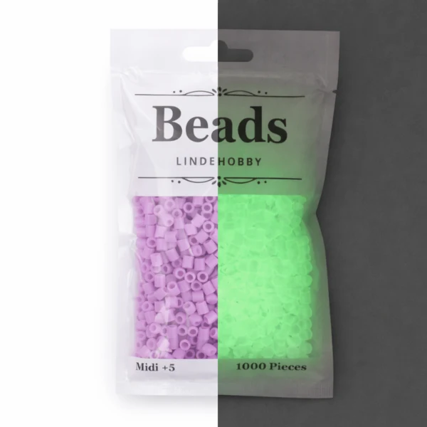 LindeHobby Beads Glow 04 Paars
