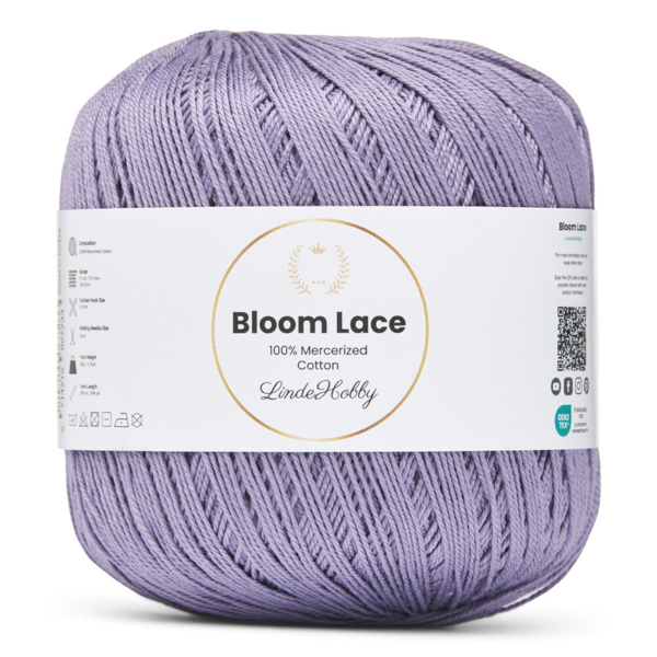 LindeHobby Bloom Lace Mercerized Cotton 12 Lichtlila