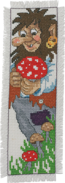 Borduurpakket Trollenvader boekenlegger 7 x 22 cm