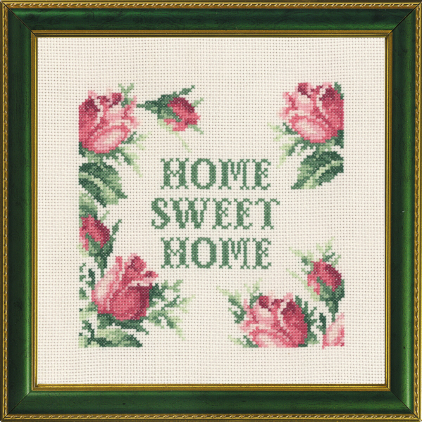 Borduurpakket Home sweet home 5420/01 20x20 cm
