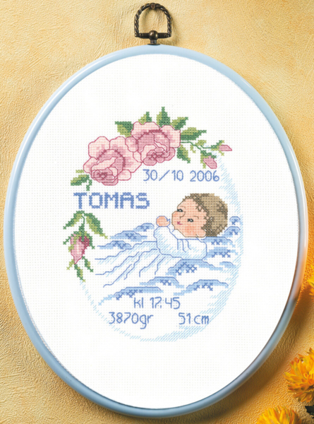 Borduurpakket Tomas 20 x 26 cm m/5958/03