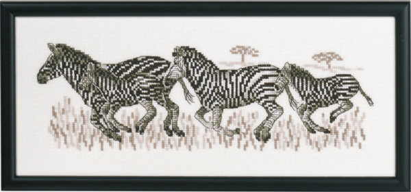 Borduurpakket Zebra's R5496 36 x 15 cm