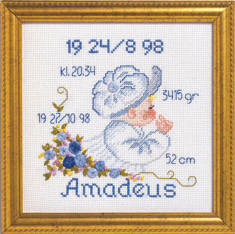 Borduurpakket Doop Amadeus R 5420/82 19 x 19 cm