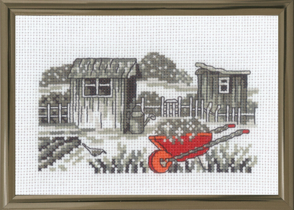 Borduurpakket Kruiwagen R5794 15 x 10 cm