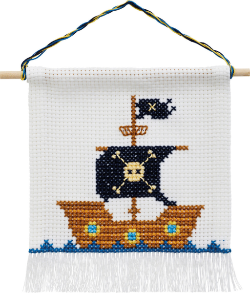 Borduurkit Piratenschip m/5119/18 16 x 18 cm