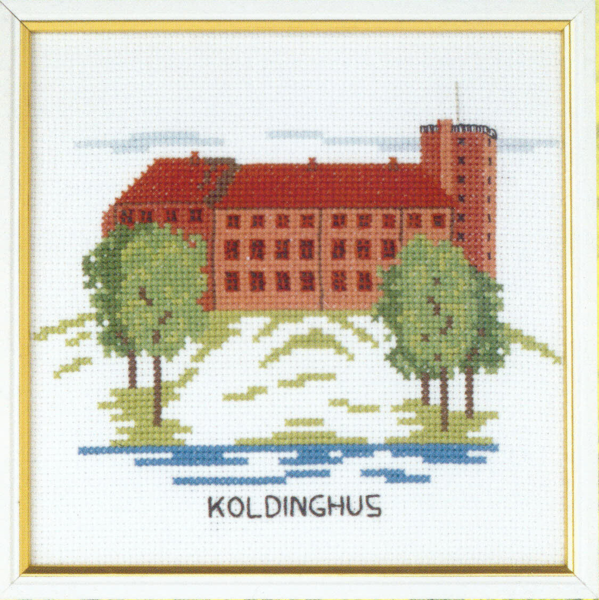 Borduurpakket Koldinghus 15 x 15 cm