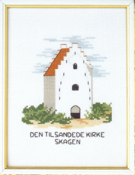 Borduurpakket Tilsandede Kirke 15 x 20 cm 5611