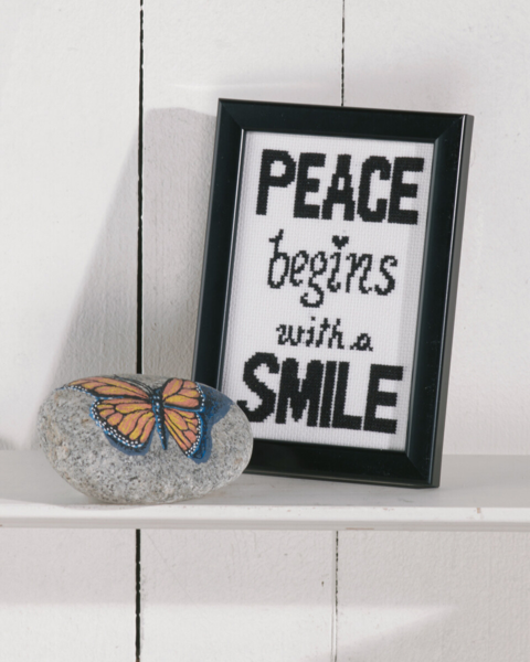 Borduurpakket Vrede 9 x 14 cm