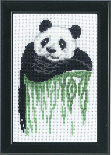Borduurpakket Panda 14 x 19 cm