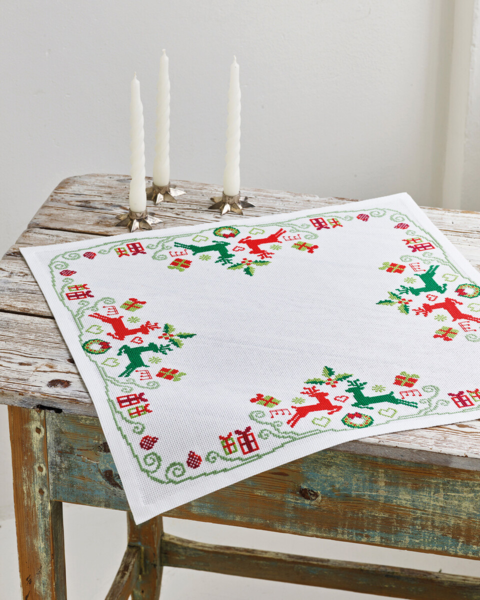 Borduurpakket Rendier 54 x 54 cm