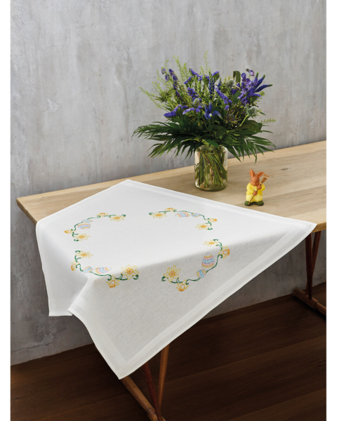 Borduurpakket Paaslelies & eieren 80 x 80 cm